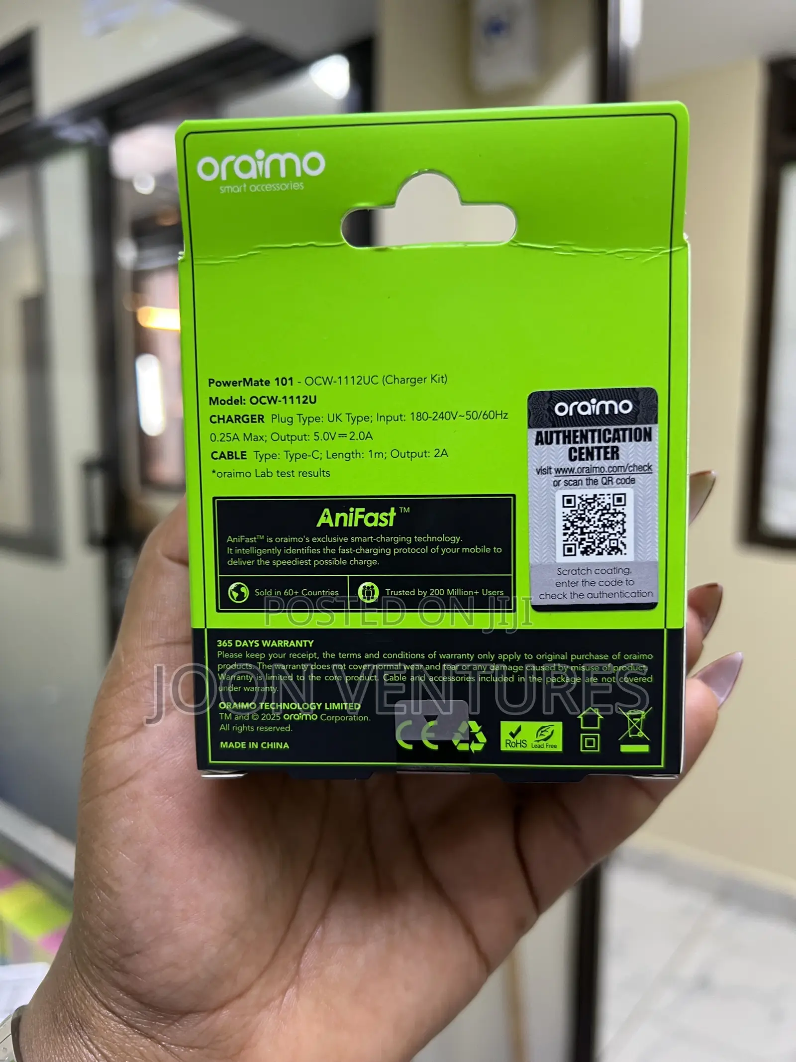 Oraimo PowerMate 101 10w Type-C Charger