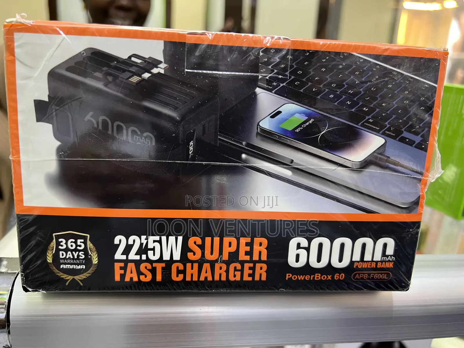 Amaya PowerBox 60 - 60,000mah Powerbank With Retractable Cables