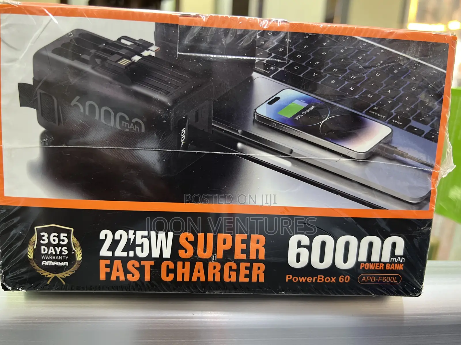 Amaya PowerBox 60 - 60,000mah Powerbank With Retractable Cables