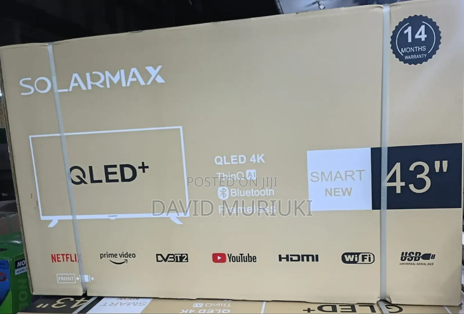 Solarmax 43 Inches Smart Android Digital TV Bluetooth Qled Enabled