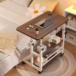 Adjustable Laptop Desk/Table With Storage Shelves