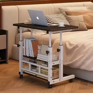 Adjustable Laptop Desk/Table With Storage Shelves