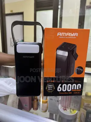 Amaya PowerBox 600 60000mah Portable Powerbank With Retractable Cables
