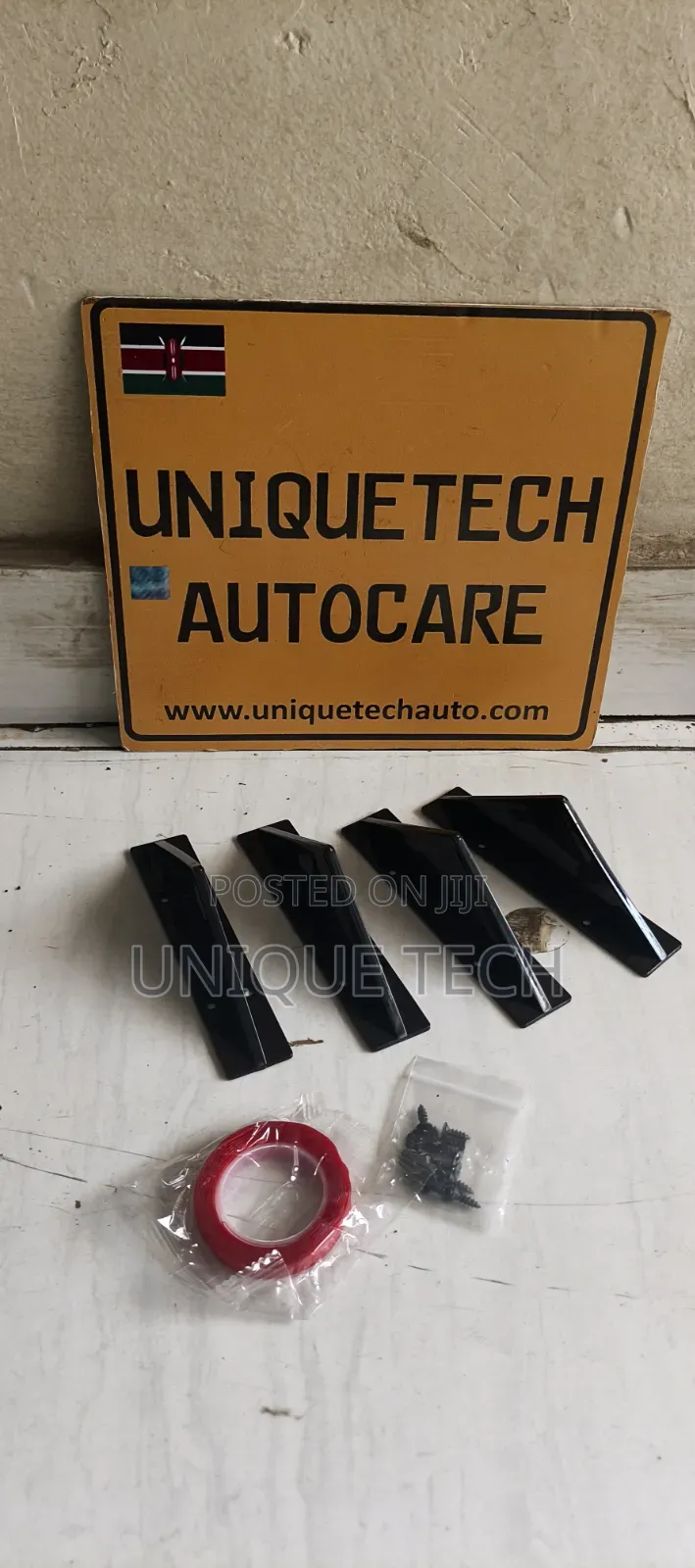 4PCS Rear Diffuser Fins Universal Rear Bumper Fins