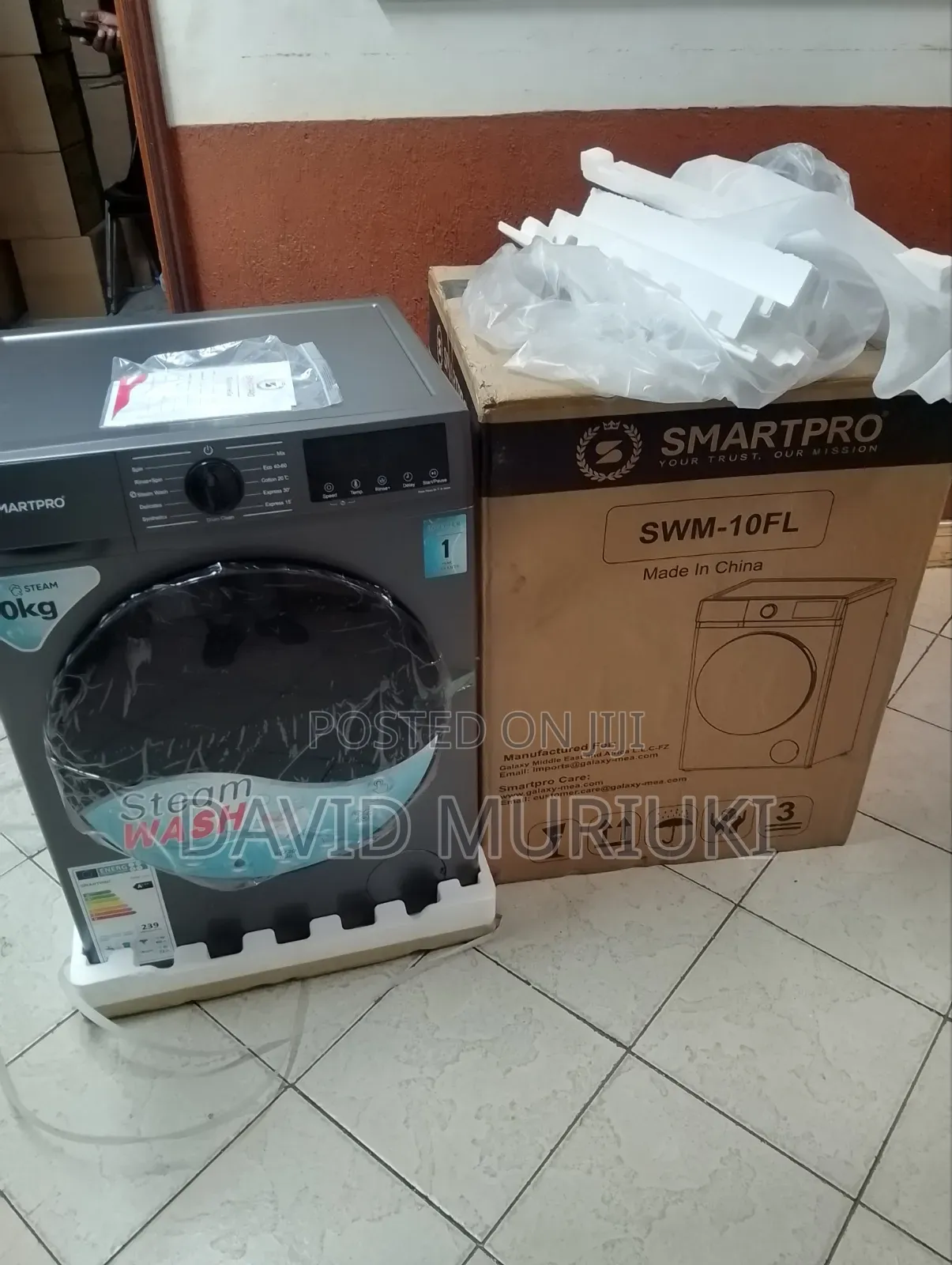 Smart Pro 10kg Front Load Washing Machine – 1400 RPM Spin Speed