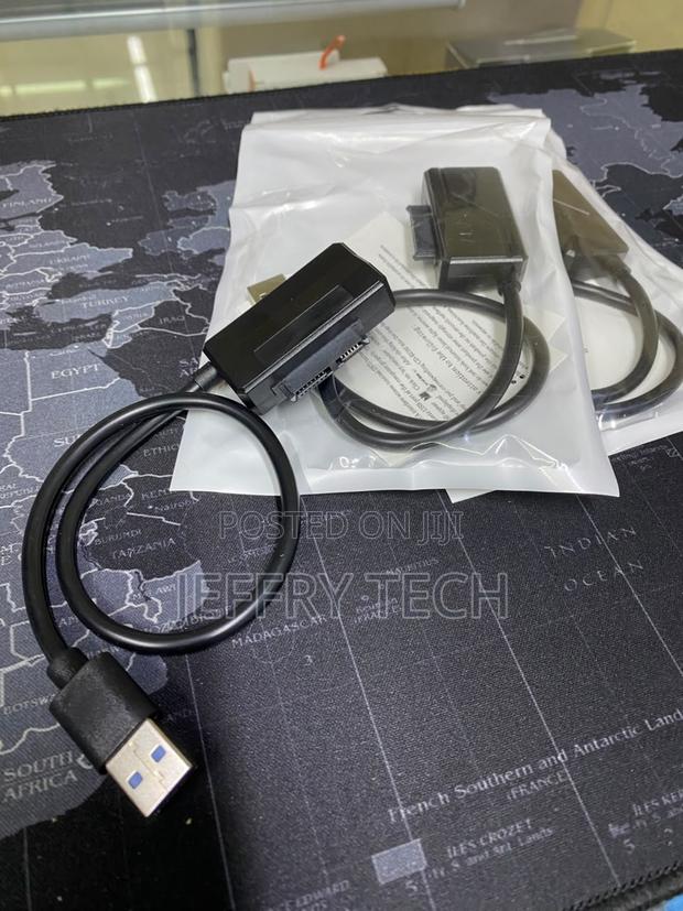 USB 2.0 to SATA + IDE Adapter Cable, 480Mbps High Speed Data Transfer, - thumbnail 2