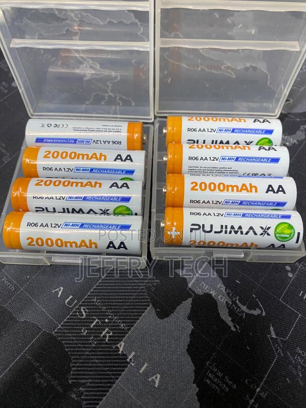 Pujimax 2000mAh AA Rechargeable Batteries. - main view