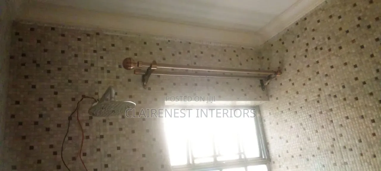 Bathroom and Kitchen Windows Powder Coated Curtain Rods