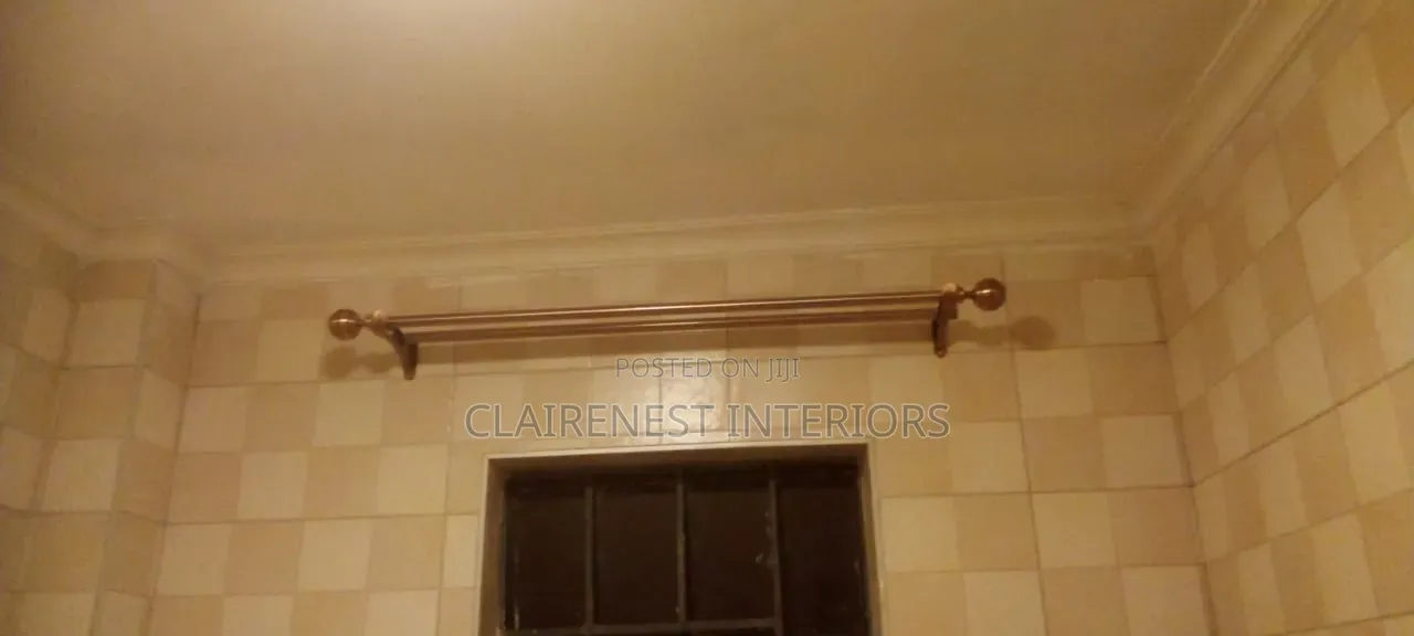 Bathroom and Kitchen Windows Powder Coated Curtain Rods