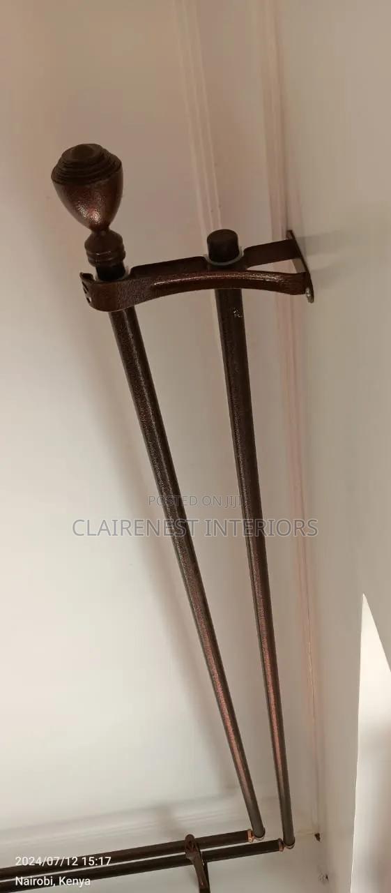 Rust-Resistant, Double Powder Coated Curtain Rods - main view