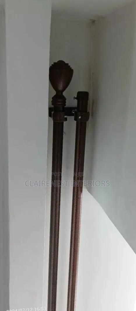 Rust-Resistant, Double Powder Coated Curtain Rods - thumbnail 2