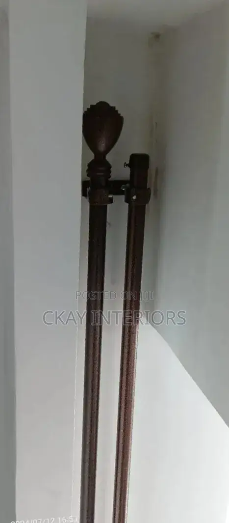 Rust-Resistant, Double Powder Coated Curtain Rods