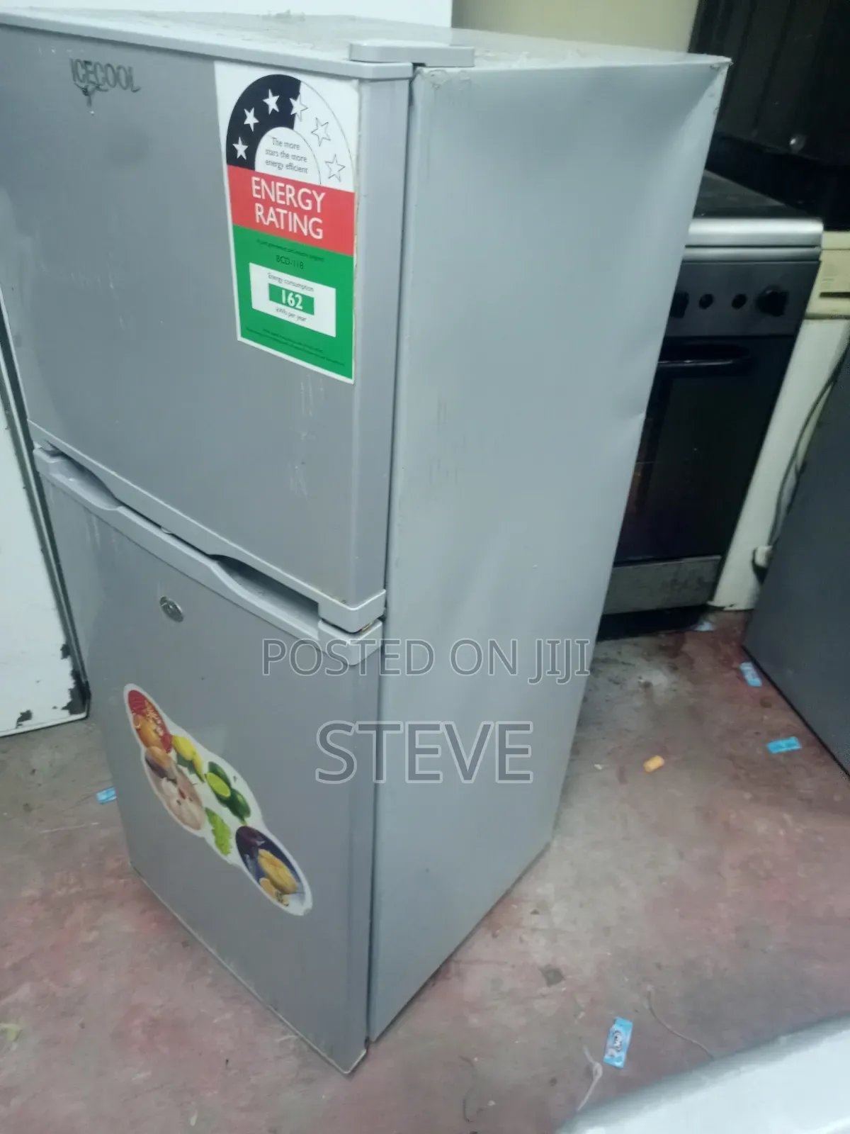Ice Cool 120ltr 2door/Energy Saver/Low Noise/ Mint Condition/Silver