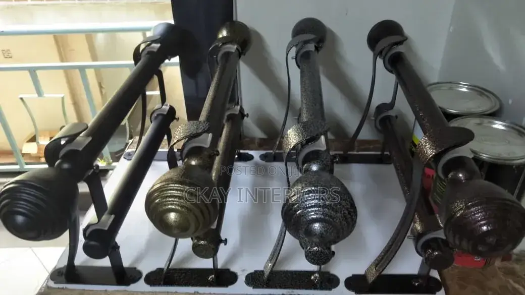Designed to Resist Rust and Wear, Powder Coated Curtain Rods