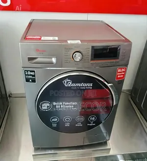 Ramtons RW/217 10KG Front Load Washing Machine – 1400 RPM Fully Auto