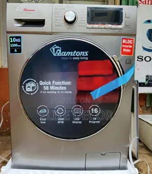 Ramtons RW/219 10KG Front Load Washer 7KG Dryer – 1400 RPM Fully
