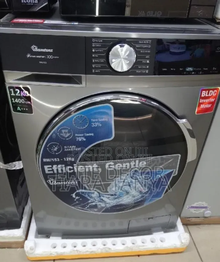 Ramtons RW/218 12KG Front Load Washing Machine – 1400 RPM Fully Auto
