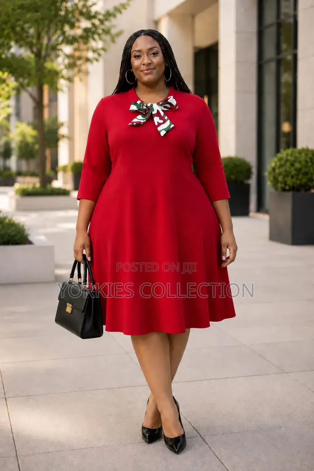 A Fit-and-Flare (A-Line) Midi Dress
