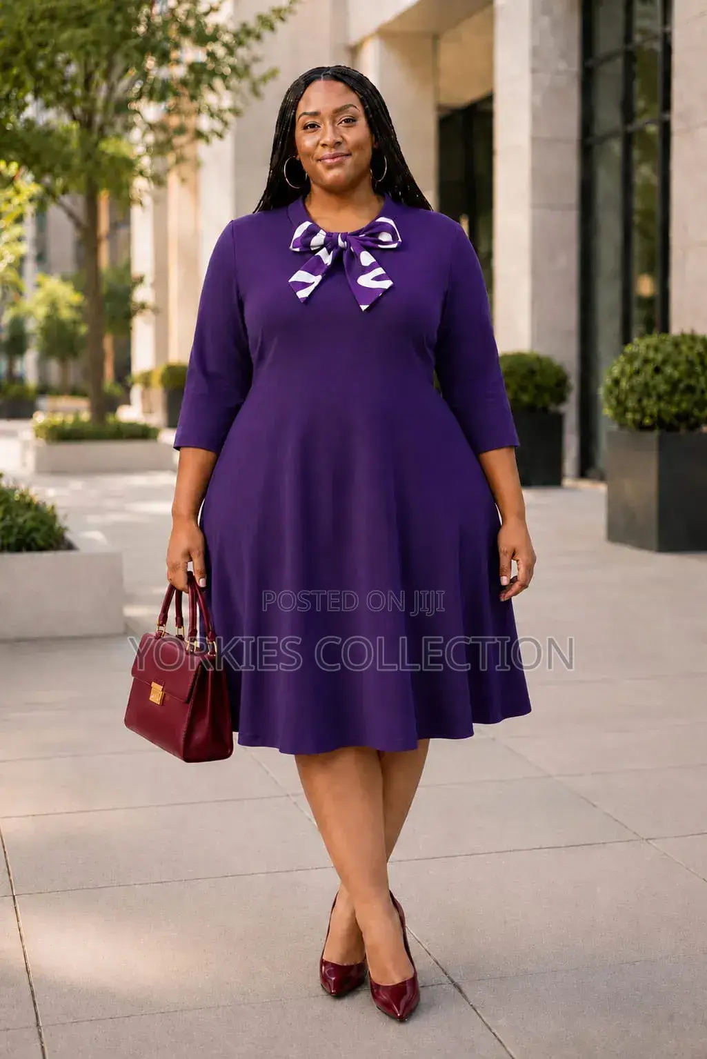 A Fit-and-Flare (A-Line) Midi Dress