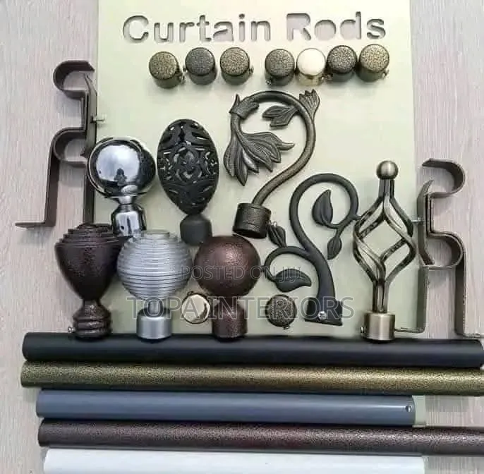 Finials for Curtain Rods Decorative Curtain Pole Accessories