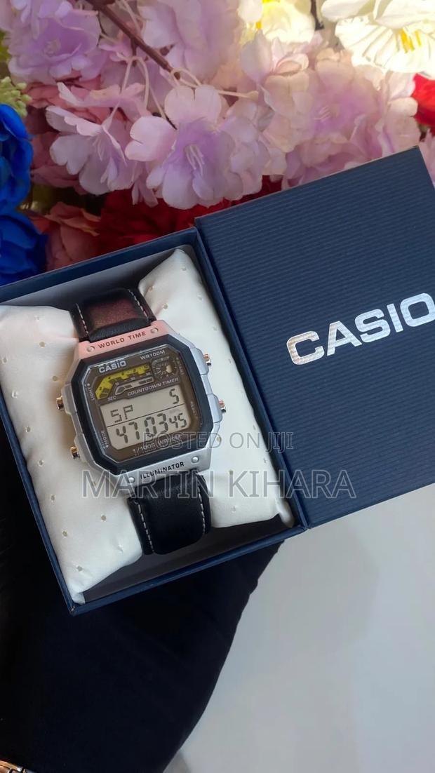 Casio Worldtime Leather Watch - thumbnail 2