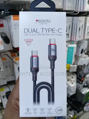 Yesido 240W Type-C to Type-C Aluminum Alloy Data Cable 2M
