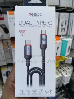 Yesido 240W Type-C to Type-C Aluminum Alloy Data Cable 2M