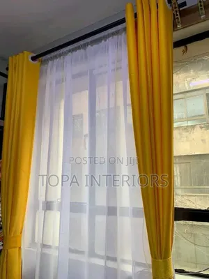MUSTARD Yellow Curtains and Sheer Curtains