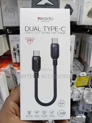 Yesido 30CM USB-C to USB-C Cable 60W Fast Charging