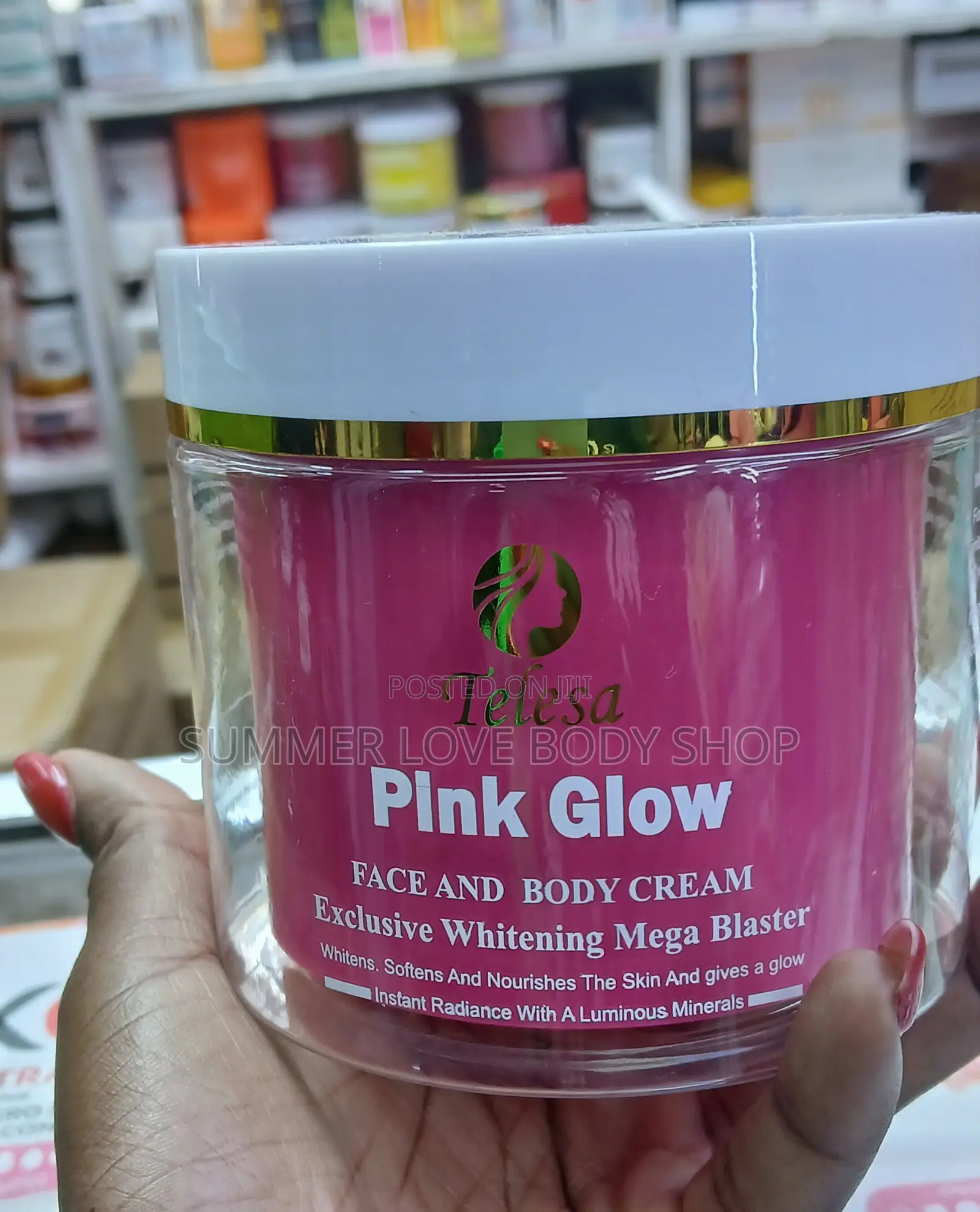 Pink Glow Face Body Cream - Instant Radiance