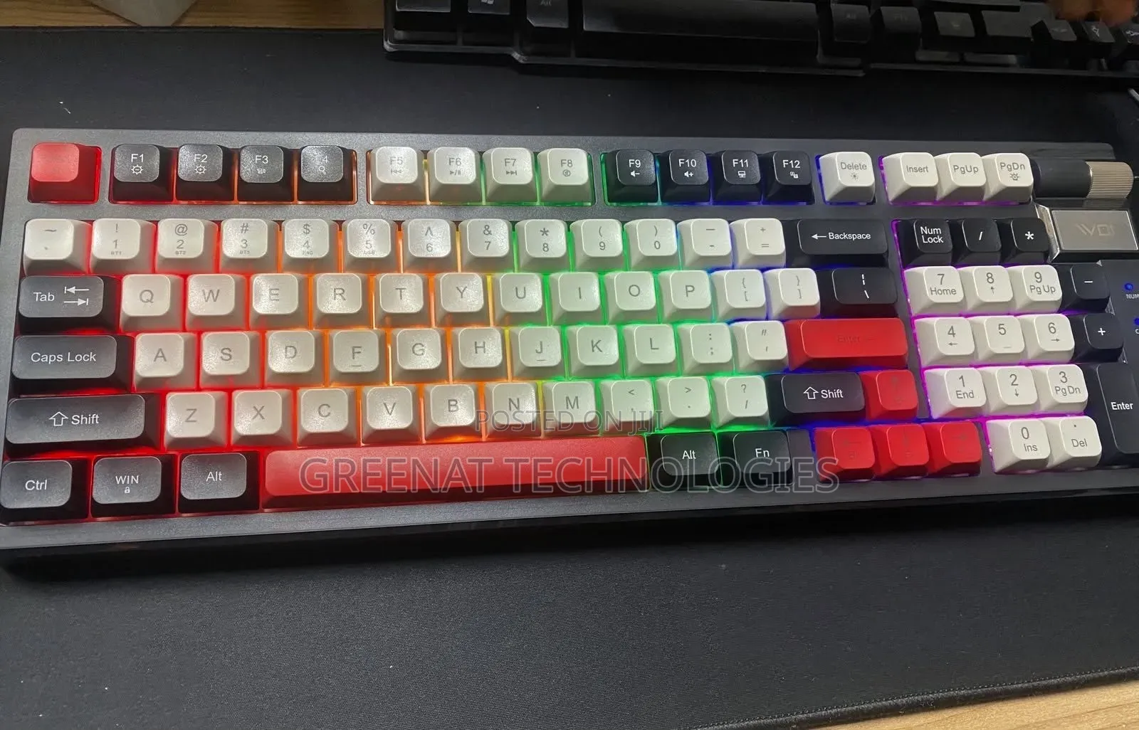 T-Wolf T70 Three-Mode Gaming Wireless Mechanical Keyboard