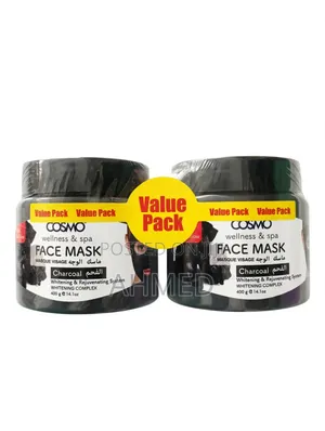 ×2Cosmo Face Mask Charcoal 400g