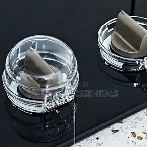 2Pcs Baby Safety Oven Lock Lid Gas Stove Knob Covers