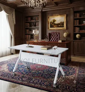 Office Desk; 1200MM White Foldable Meeting Study Desk