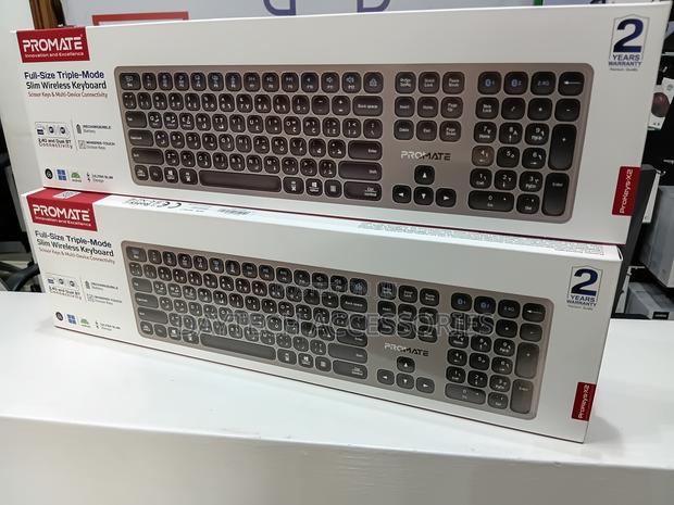 Promate (ProKeys-X2) Wireless Keyboard and Multi-Device Connectivity. - main view