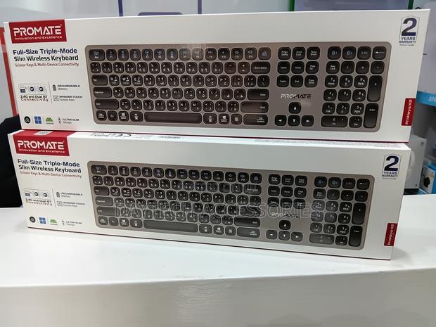 Promate (ProKeys-X2) Wireless Keyboard and Multi-Device Connectivity. - thumbnail 2