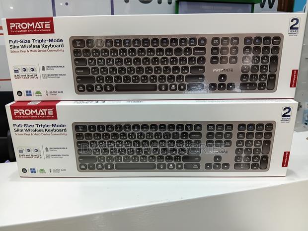 Promate (ProKeys-X2) Wireless Keyboard and Multi-Device Connectivity. - thumbnail 3