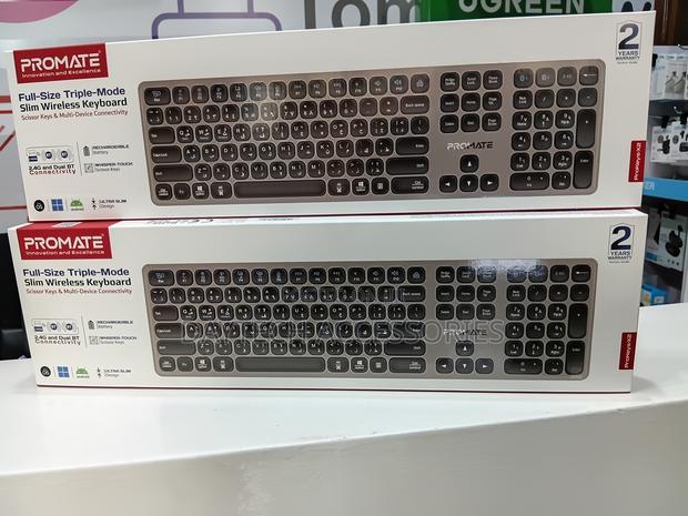 Promate (ProKeys-X2) Wireless Keyboard and Multi-Device Connectivity. - thumbnail 4