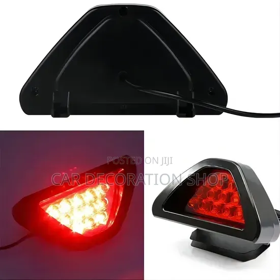 F1 Racing Inspired Shape Used as 3rd Brake Light Flashing Safety Light