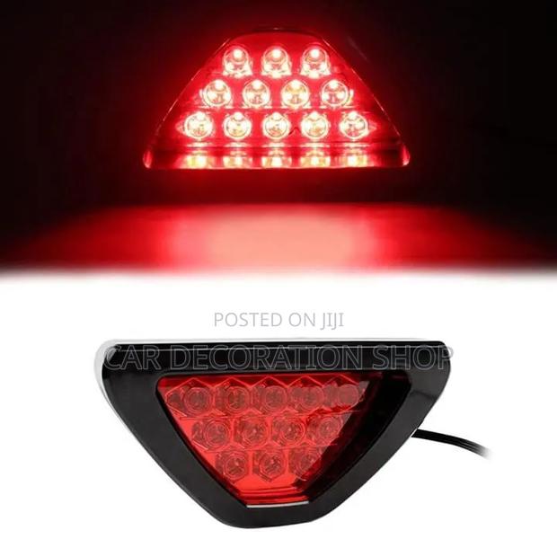 Triangular 12-Led Rear Third Brake and Warning Light in Red,blue,white