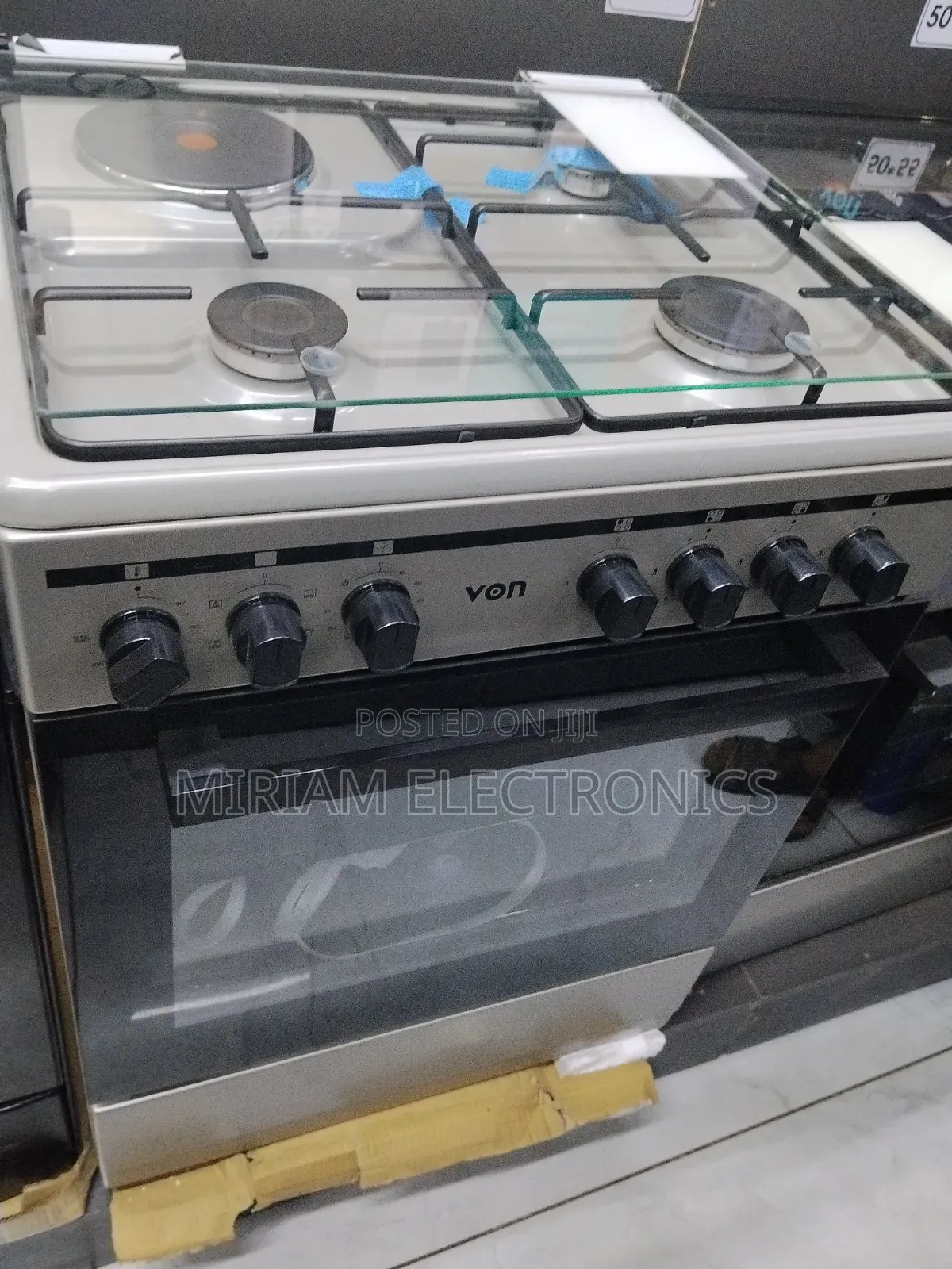 Von 60 by 60 3 Gas and 1 Electric Cooker