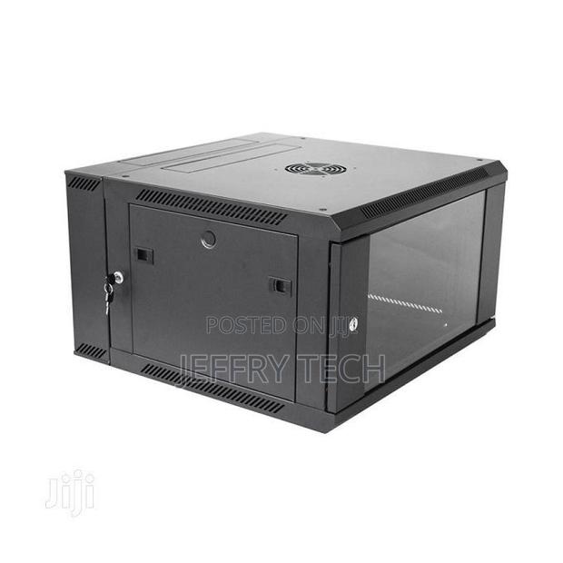 6U Wall Mount Data Cabinet -, Lockable, Metallic - main view