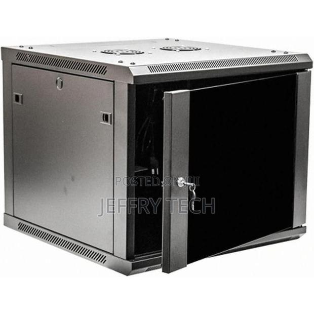 9U Networking Data Cabinet - - Black - main view