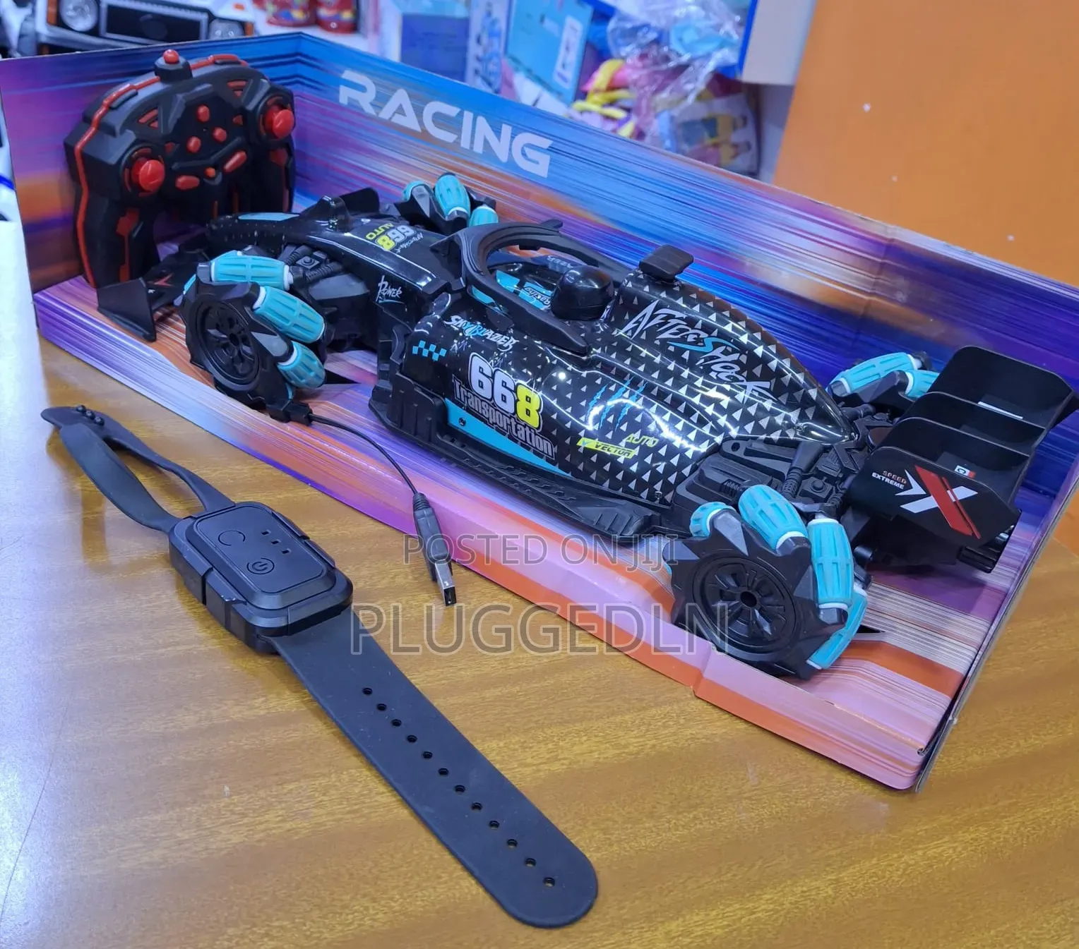 F1 Racing Remote Toy Car Plus Watch