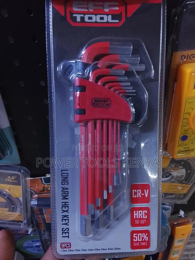 EFF TOOL 9-Piece Long Arm Hex Key Set - thumbnail 2
