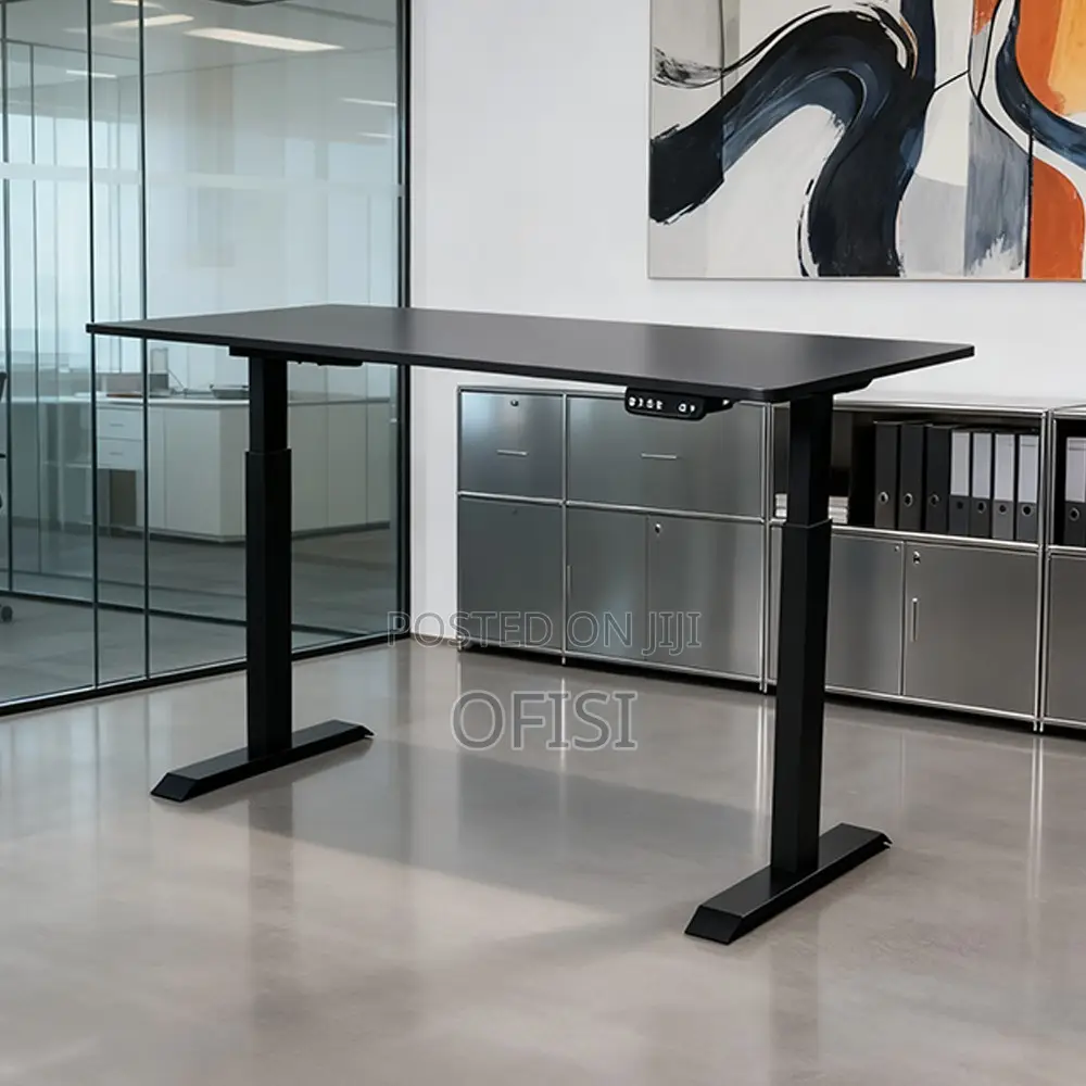 Office Desk; Electric Height Adjustable Desk - 120cm