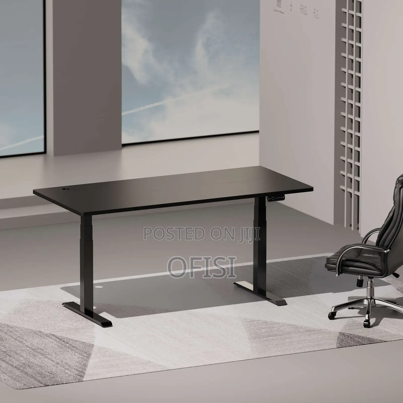 Office Desk; Electric Height Adjustable Desk - 120cm