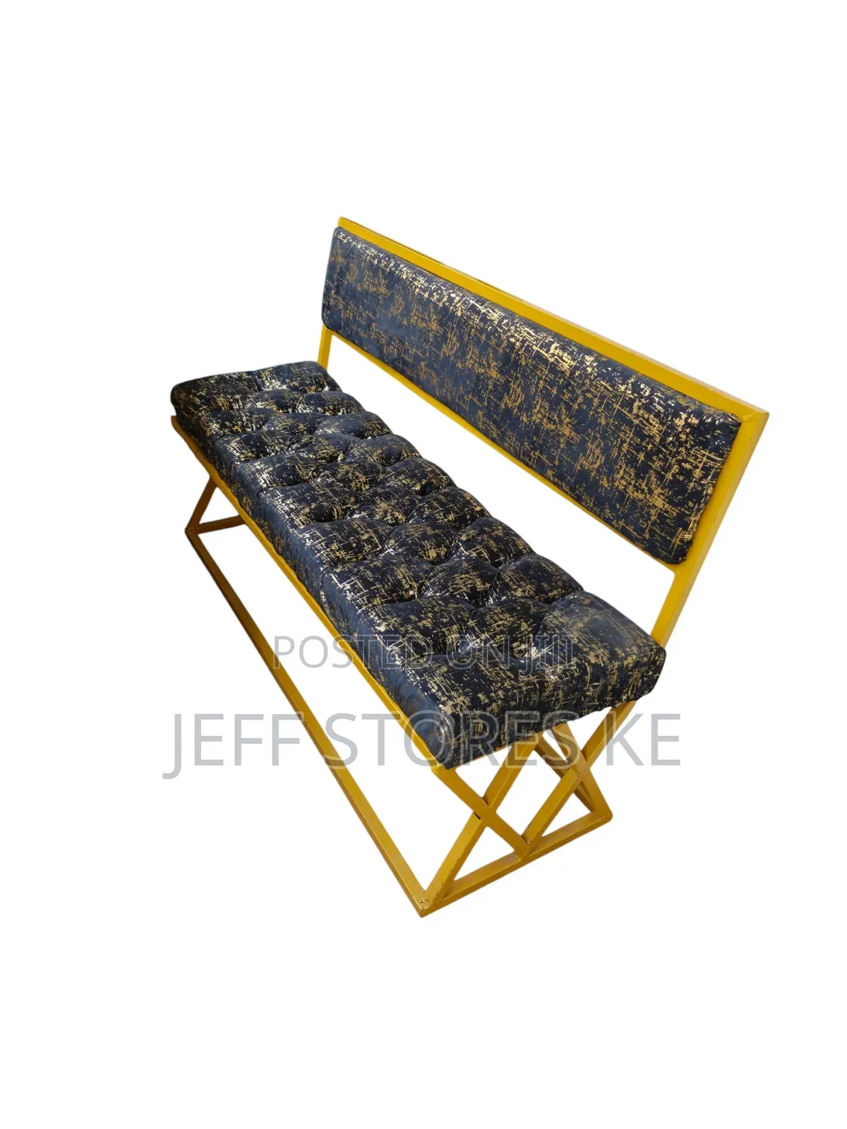 Golden Black Waiting Bench
