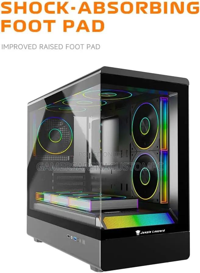 Jungle Leopard MS-01 Micro ATX Gaming PC Case With 3 Fans (Transwarp)