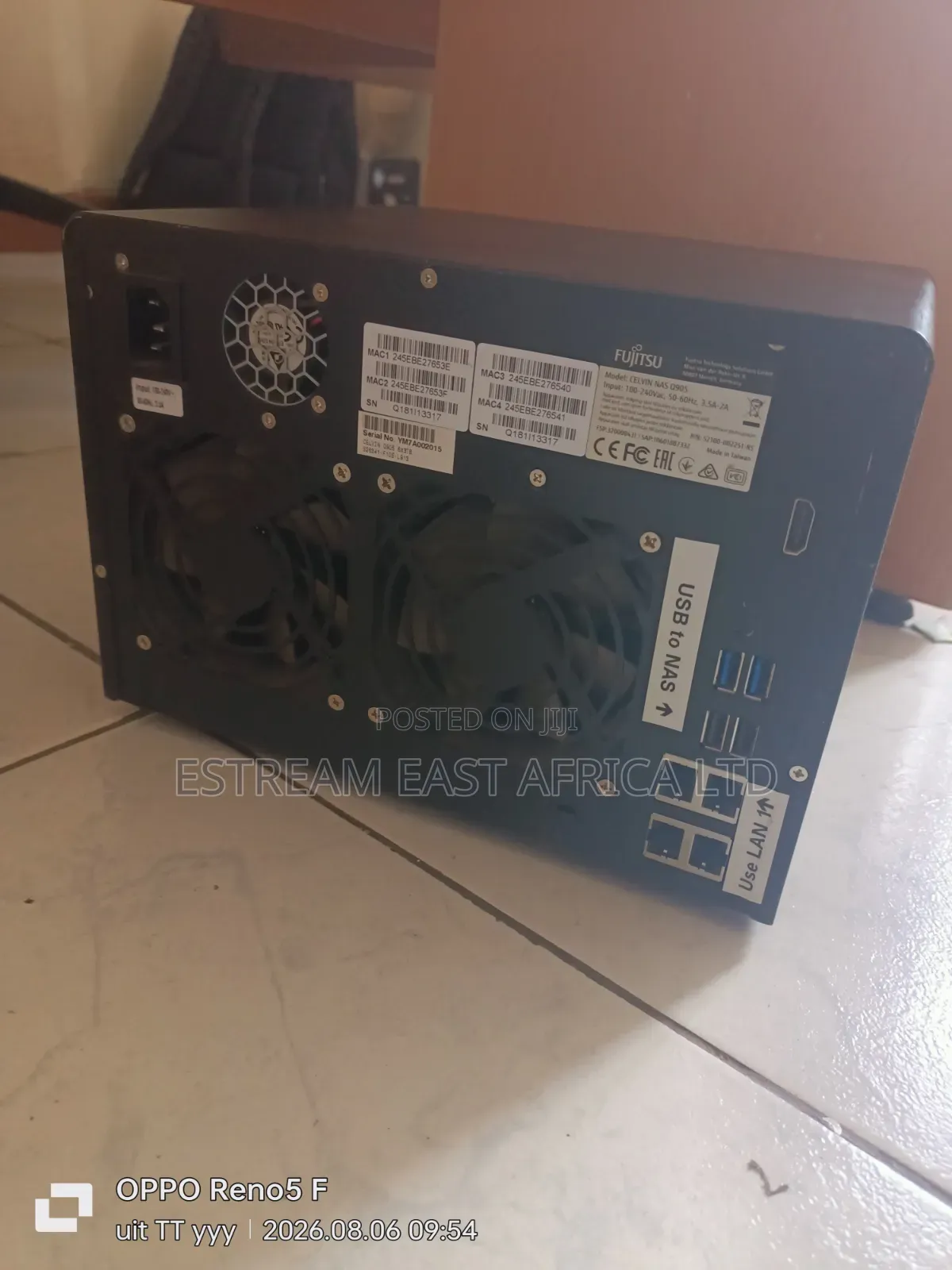 6 Bay Network Attached Storage(NAS) - Fujitsu Q905 (QNAP 653 Pro)